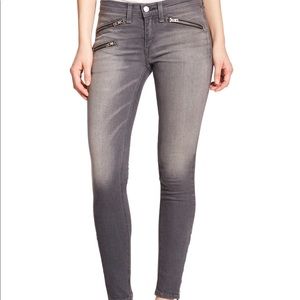rag and bone gray zipper jeans size 25